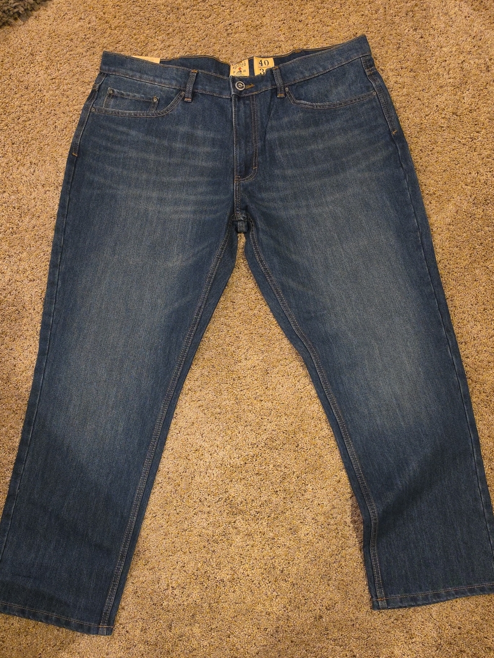 RedHead Men's Relaxed Fit Dark Blue Jeans